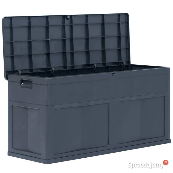 Skrzynia ogrodowa 320 L czarna WM45688 Skrzynie ogrodowe Warszawa