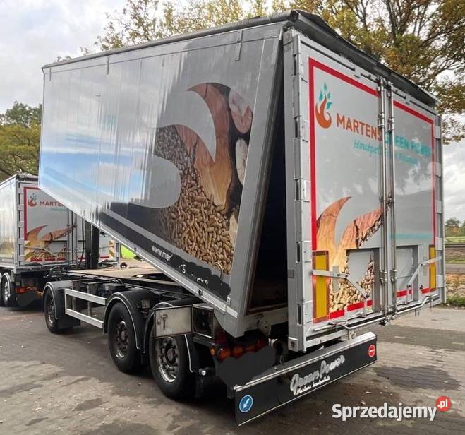 Przyczepa do sruty peletu paszy z wydmuchem Warszawa