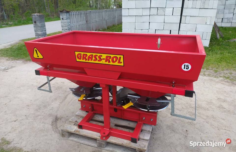 Rozsiewacz do nawozu 2talerzowy GRASSROL 400L Rozsiewacze nawozów małopolskie Dąbrowa Tarnowska sprzedam