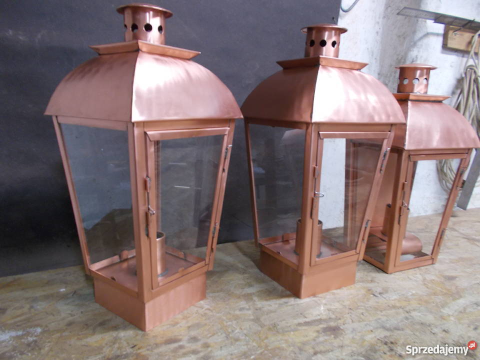 Lampa ogrodowa kinkiet miedziany handgefertigt Dzierżoniów