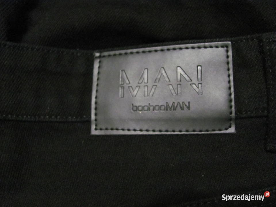 BooHoo MAN WYSOKIE SZTYWNE DŻINSY SLIM FIT r 34 Rozmiar XL Zamość sprzedam