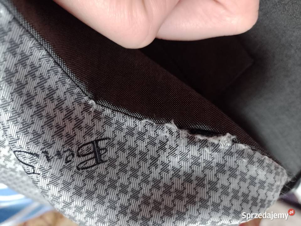 L XL Szaro Srebrna kamizelka garniturowa z Kraków