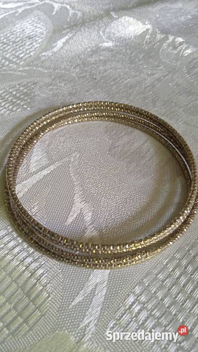 CZTERY POSREBRZANE FREZOWANE BRANSOLETKI KOŁA posrebrzane Piła