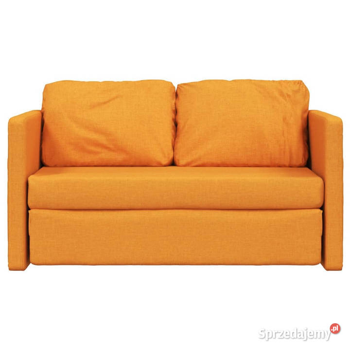 Sofa podłogowa 2w1 ciemnożółta 112x174x55 Warszawa