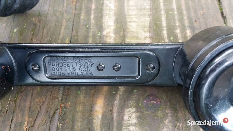 WW2 Amerykański wojskowy telefon bezbateryjny