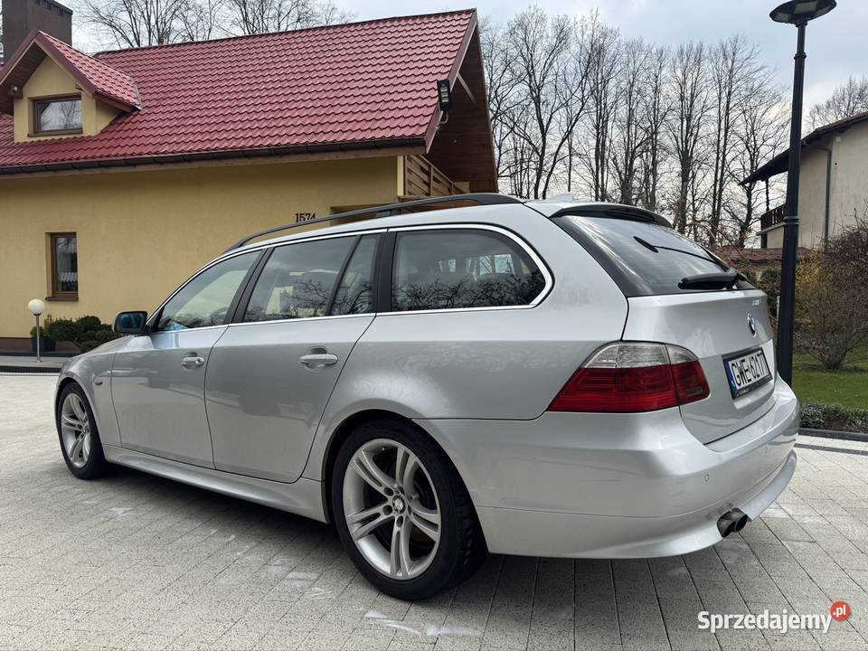 BMW E61 525d m57 197 koni 2009 polift nawigacja Samochody osobowe Radziechowy