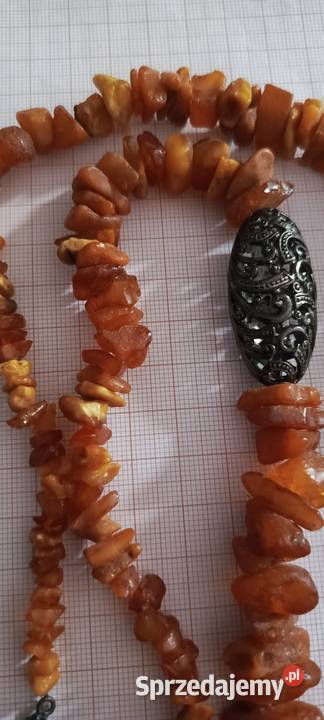 Naszyjnik Bursztyn Surowy