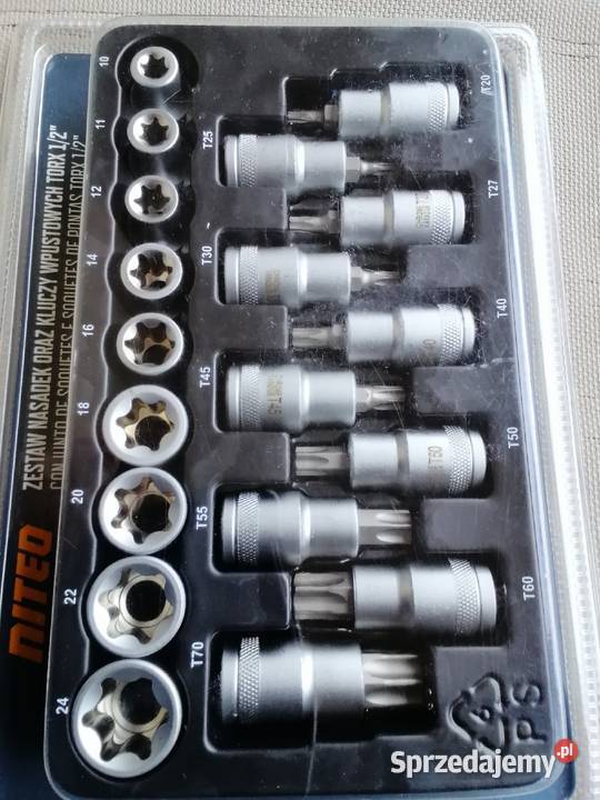Zestaw nasadek i bitów TORX Nowe nierozpakowane Wieliczka