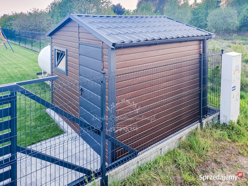 Schowek Domek Ogrodowy 3x3m Okno Rynny Antracyt Nowy Tomyśl sprzedam
