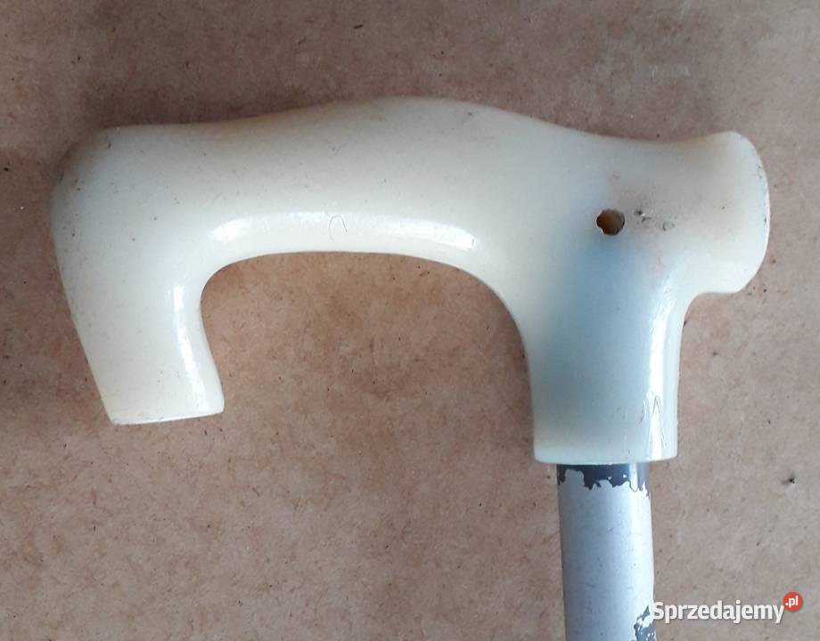 Metalowa laska z plastikową białą rączką małopolskie Kraków