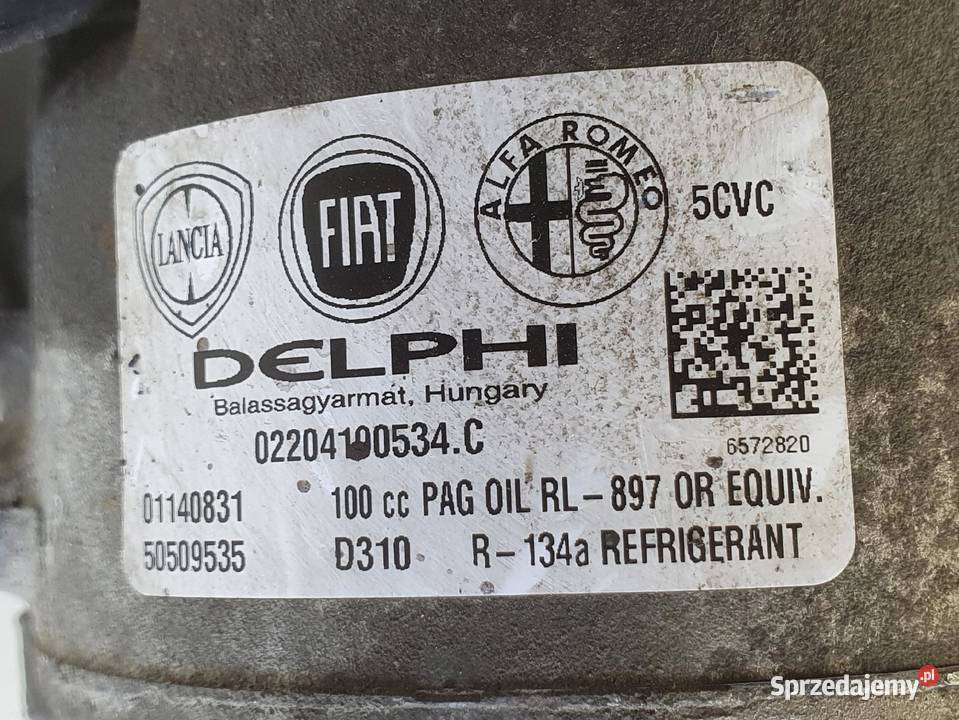 SPRĘŻARKA KLIMATYZACJI Alfa Romeo Giulietta 20 osobowe lubelskie Rudka sprzedam