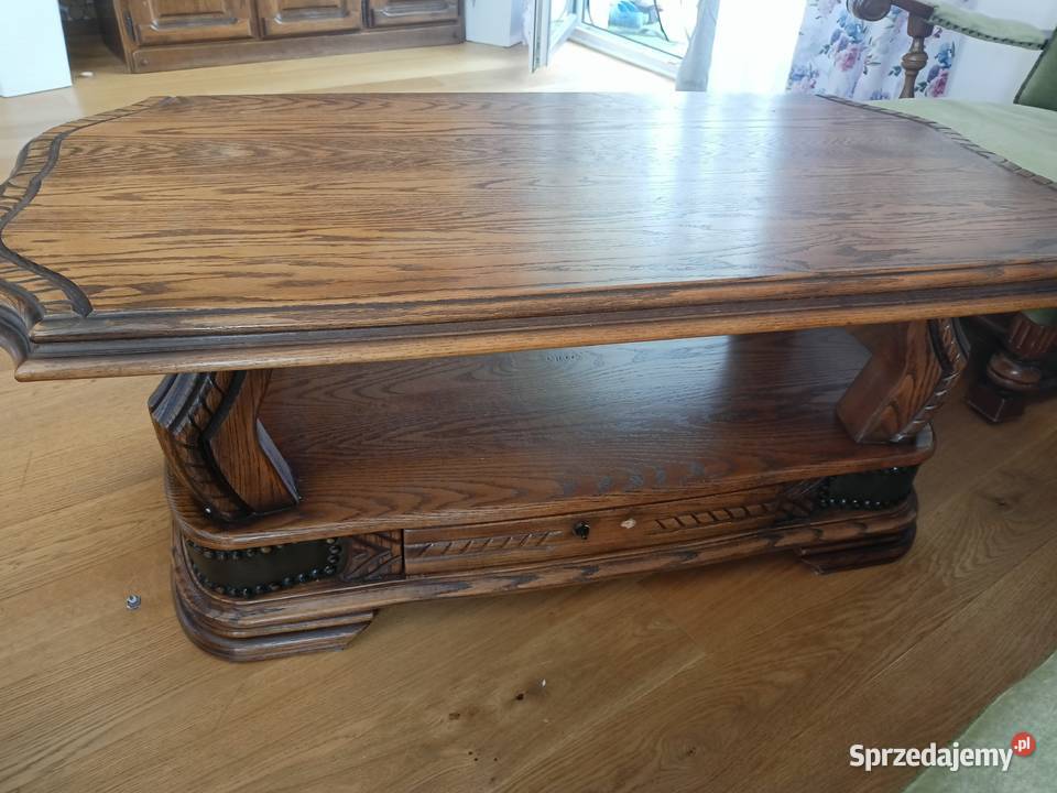 Elegancki komplet wypoczynkowy komoda stolik 80cm Starogard Gdański