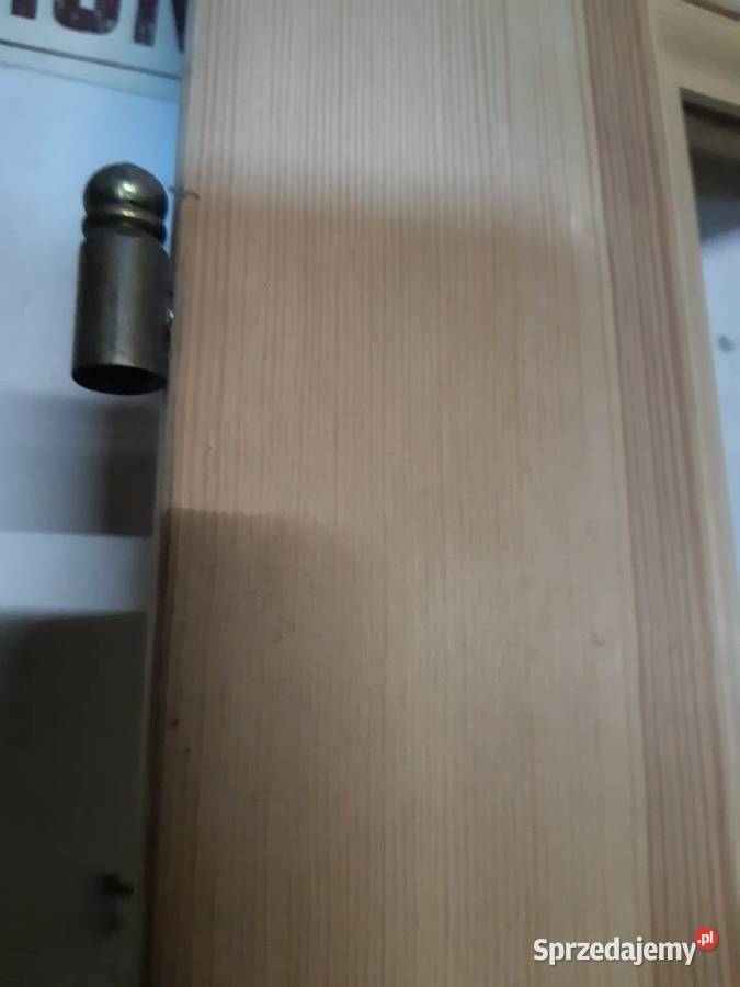 Drzwi drewniane wewnętrzne sosnowe skrzydło 80 lubelskie Łęczna