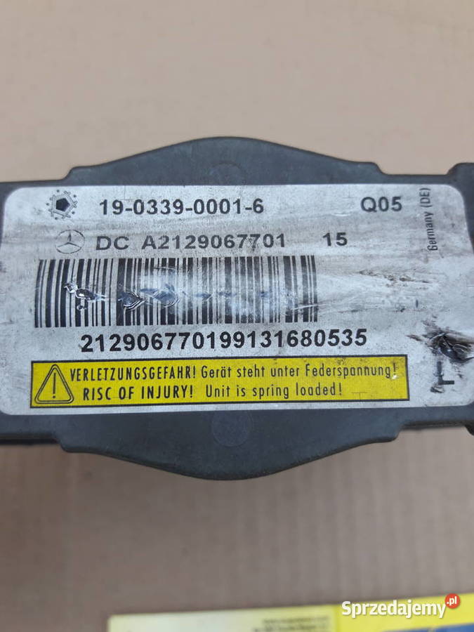 MERCEDES W207 W212 LIFT NABÓJ MASKI Bieleń sprzedam