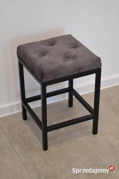Taboret stołek LOFT tapicerowany industrial T001