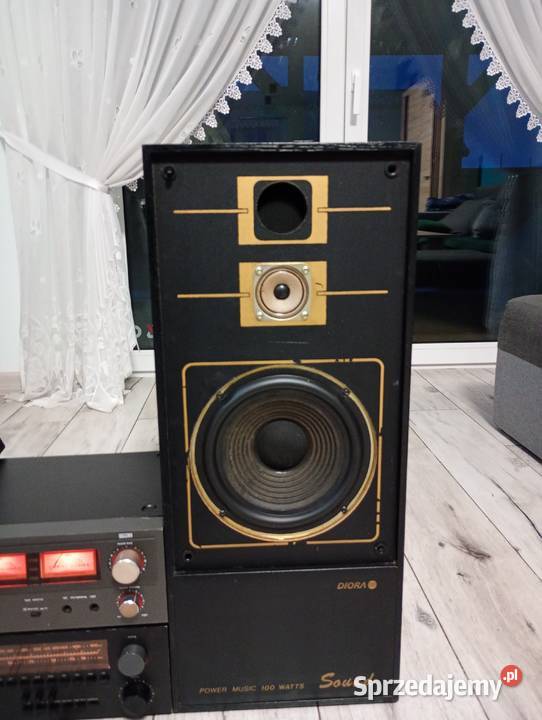 Kolumny Diora amplituner Unitra zrk 9100deck Bogoria