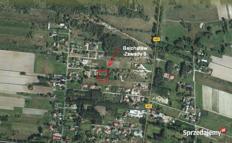 Bełchatów Zawady cicha ogrodzona z lasem budowlana Bełchatów