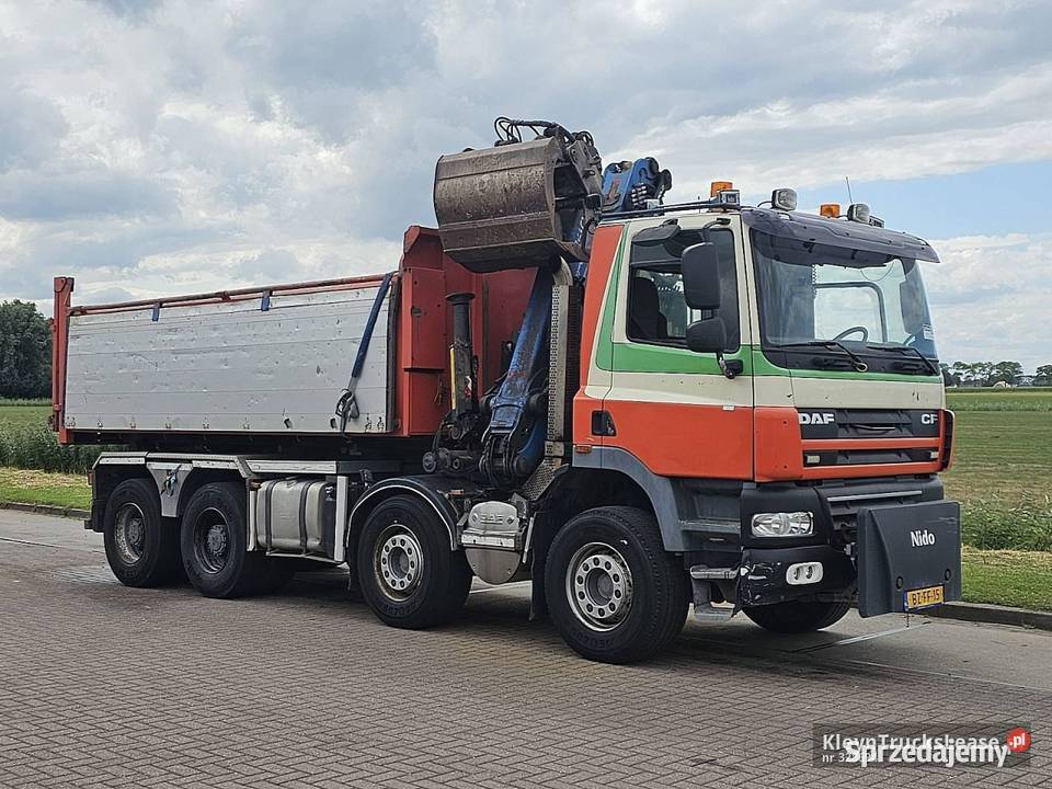 DAF CF 85410 PALFINGER EPSILON 17 wywrotka 8x4