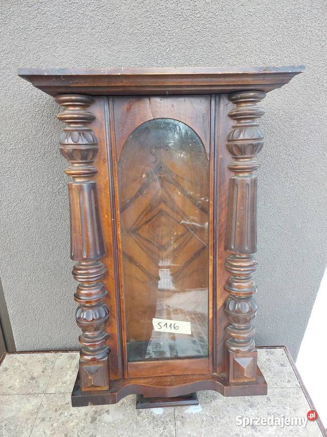 S116 Skrzynia obudowa starego zegara szafka