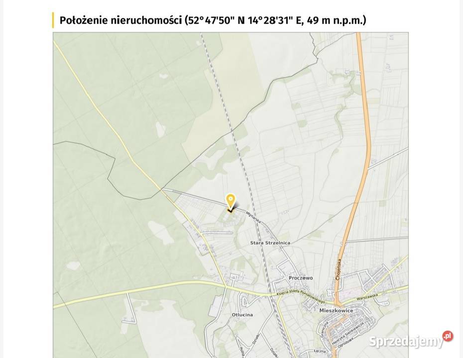 Sprzedam działkę budowlaną w Mieszkowicach z zachodniopomorskie sprzedam