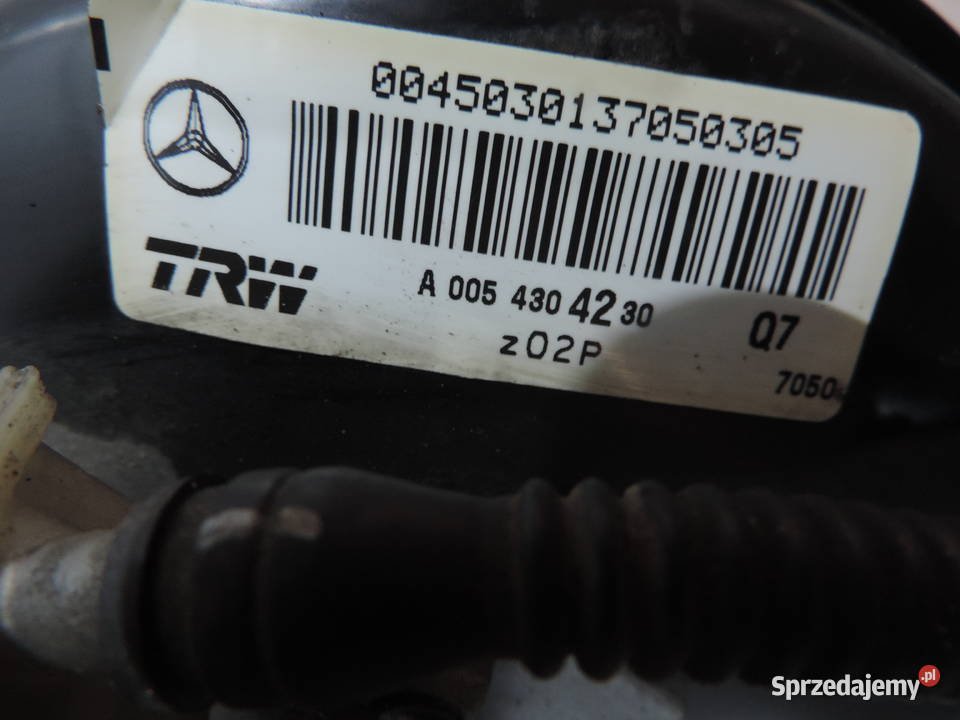 SERWO TA0054304230 MERCEDES A168 A KLASA Pompy hamulcowe