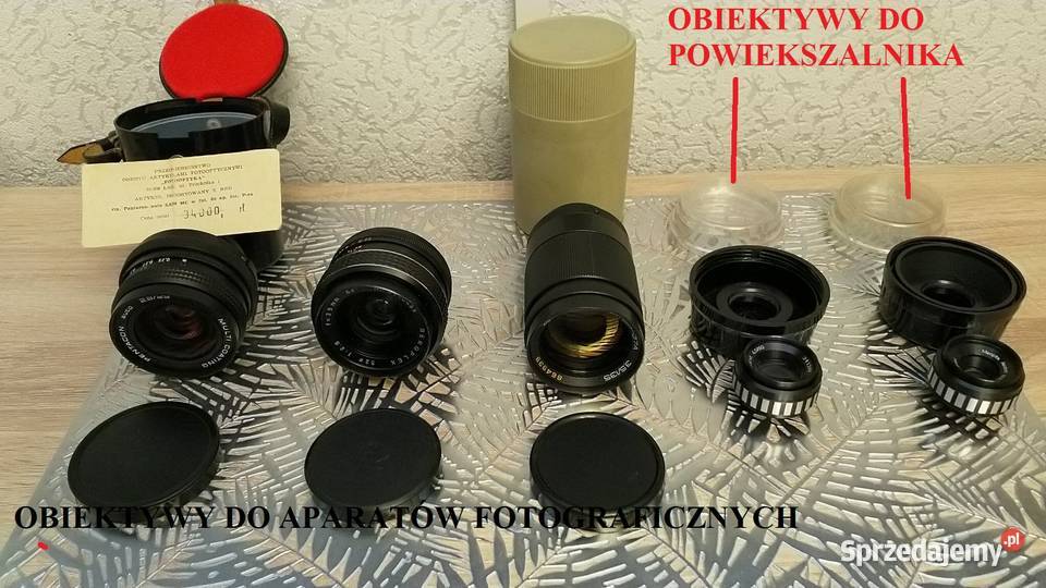 Obiektywy do aparatów foto i do powiększalnika śląskie Ruda Śląska