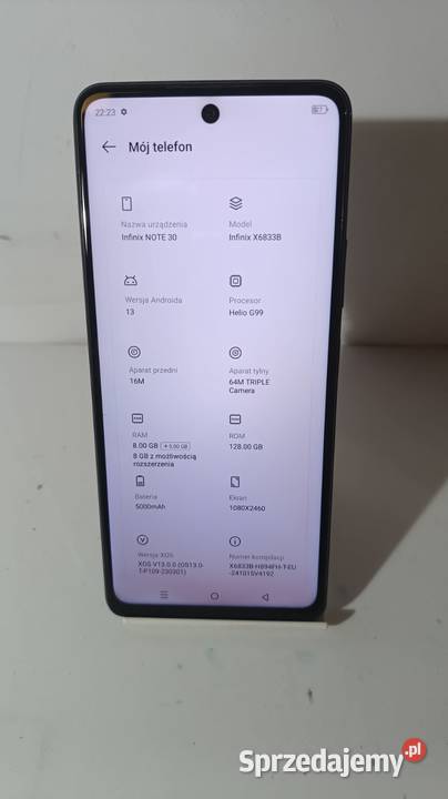 Smartfon INFINIX Note 30 8128GB Katowice sprzedam