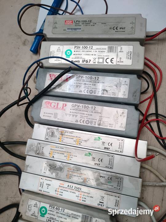 Zasilacze LED i przemysłowe 12V różne modele dolnośląskie