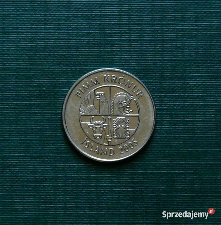 ISLANDIA 5 koron 2005r Numizmatyka Gliwice