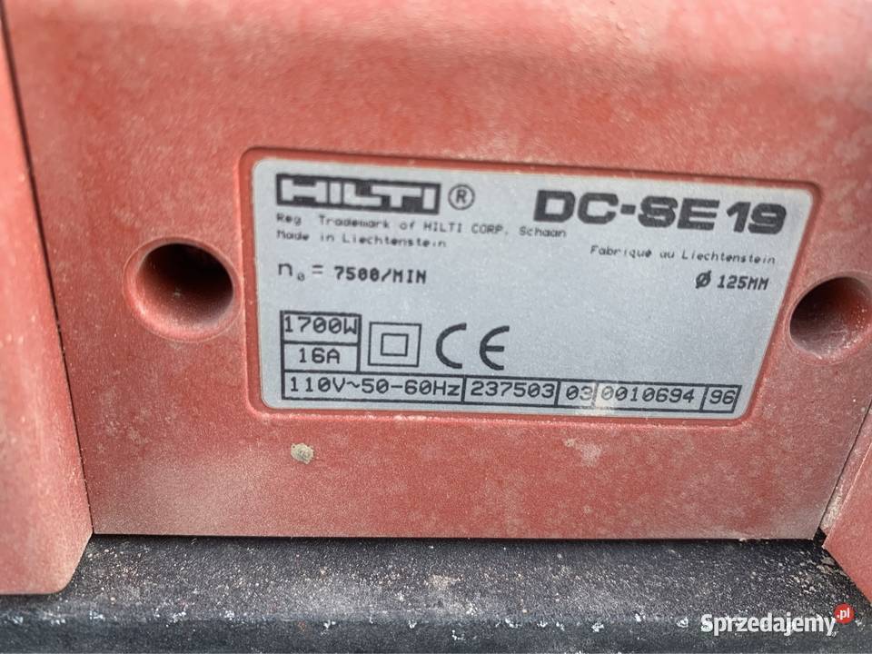 Bruzdownica Hilti DCSE 19 Tarnów