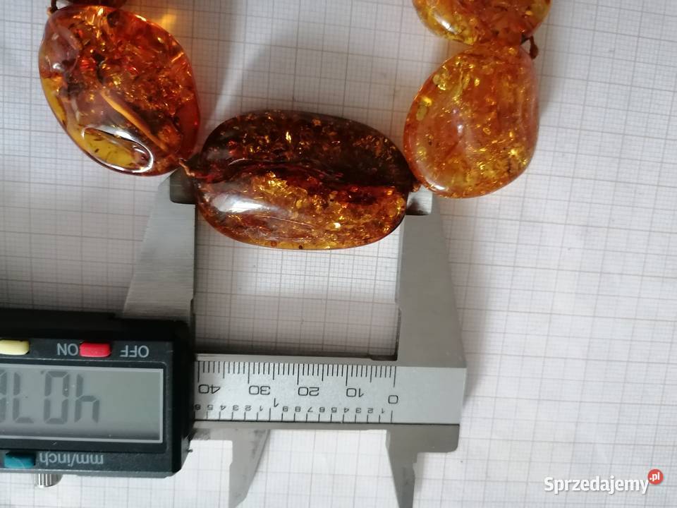 Naszyjnik Bursztyn bałtycki 87gram Białystok