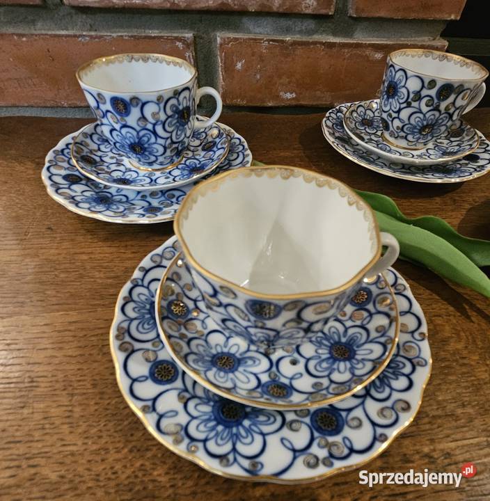 Łomonosow 4 filiżanki do kawy model Powój lubelskie Lublin