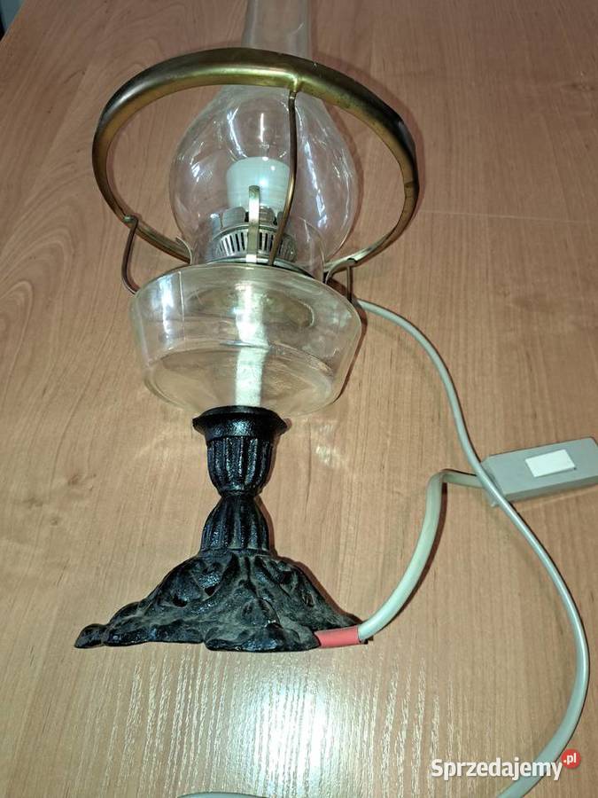 Retro lampa stołowa lata 60 te dolnośląskie Lubań