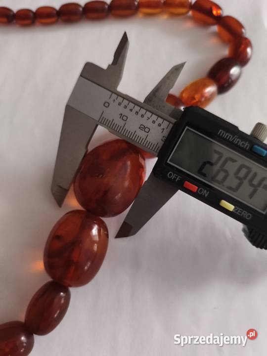Naszyjnik Bursztyn Oliwki Vintage Rękodzieło podlaskie Białystok