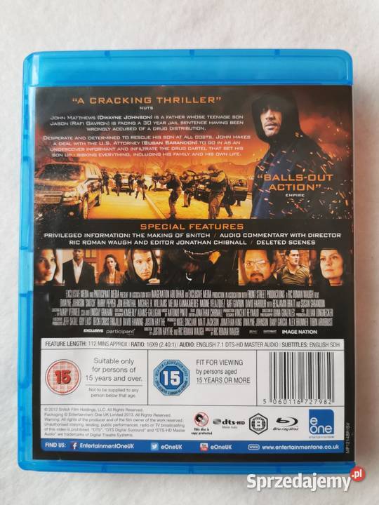Snitch Infiltrator Bluray En 2013 Dwayne Johnson