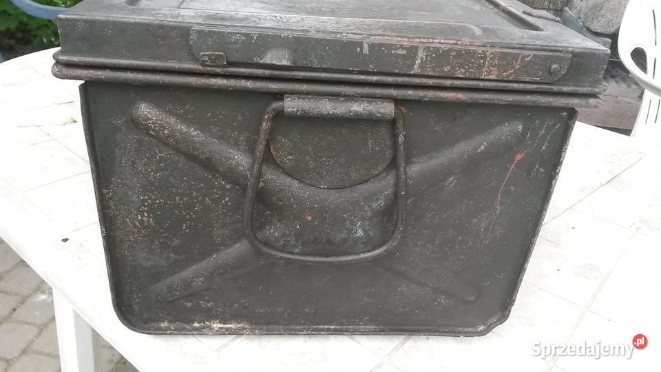 Skrzynia Wojskowa na dokumenty Wermacht Militaria sprzedam