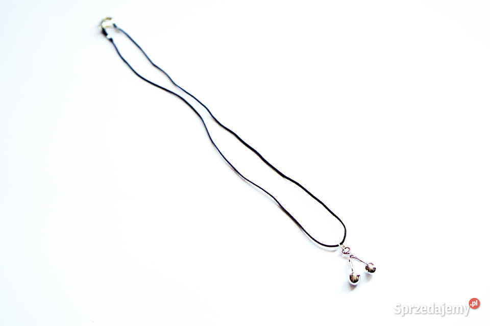 Letni wisiorek wisienki kolor srebrny 22 x 16 Warszawa