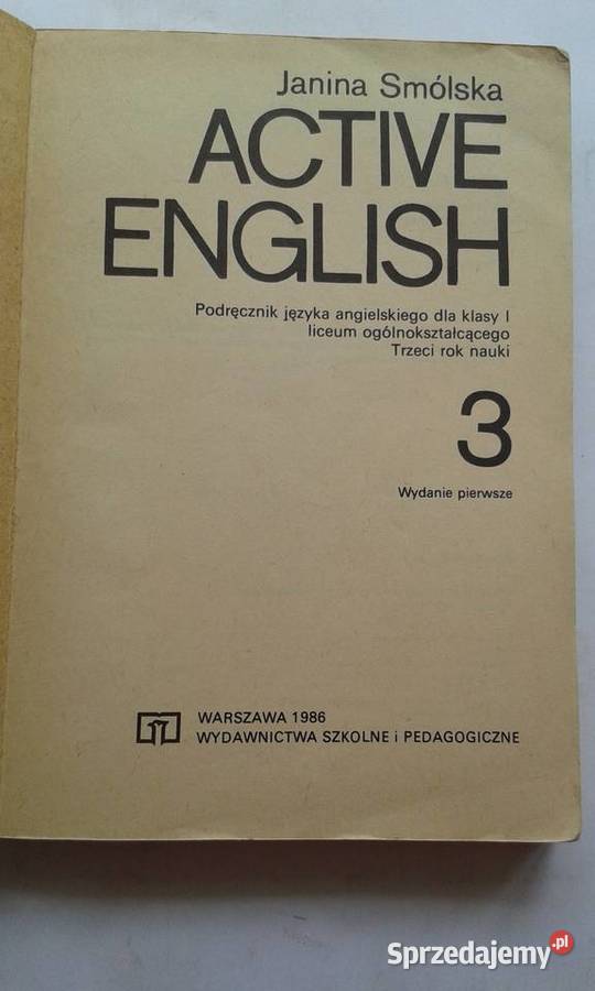 Active English cz3 i 4 Janina Smólska Książki do nauki języka obcego Gdynia sprzedam