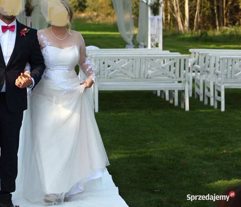 Suknia ślubna w stylu klasycznym elegancka Damska