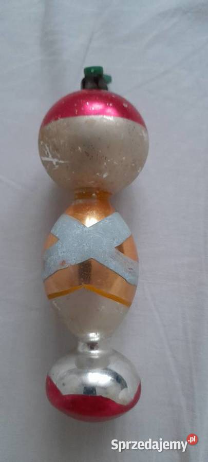 Ozdoba bombka choinkowa prl Krotoszyn