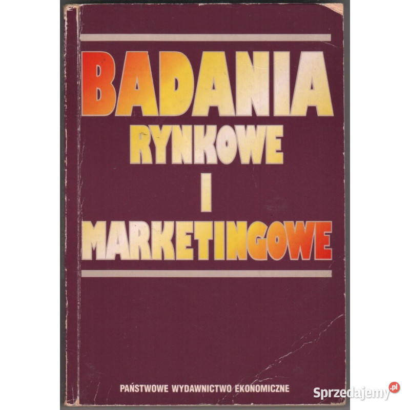 Badania rynkowe i marketingowe Kramer Józefy Książki naukowe i popularnonaukowe Łódź sprzedam