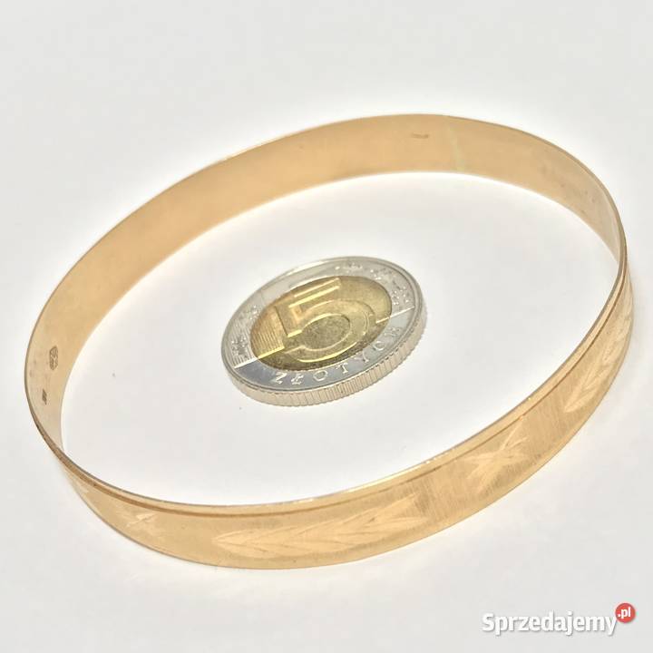 Złota BRANSOLETKA damska 750 18K SZTYWNA Zegarki i Biżuteria Warszawa