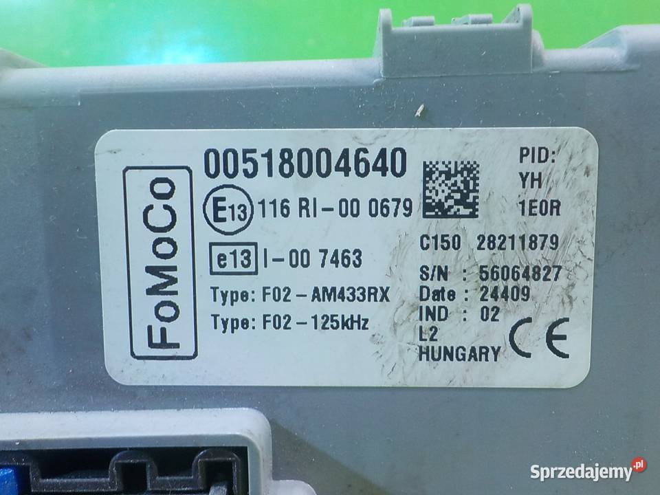 FORD KA MK2 II 12 B 09r 3D skrzynka Suków sprzedam