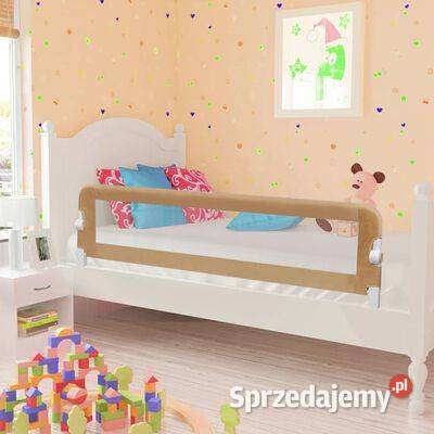 vidaXL Barierka do łóżeczka dziecięcego taupe Warszawa