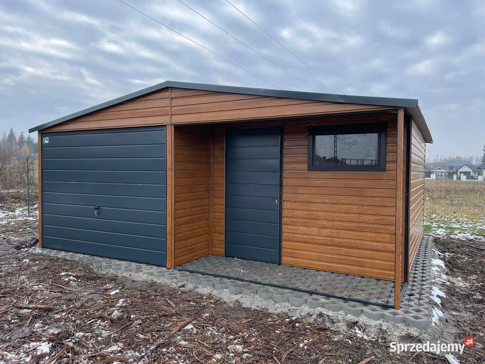 Garaż blaszany wnęka Wzmocniony PROFILAMI Sprzedaż Rybnik sprzedam