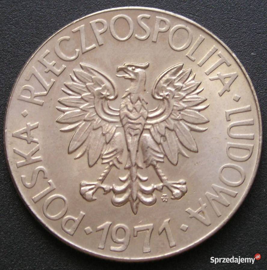 Polska 10 złotych 1971 Tadeusz Kościuszko stan Łódź