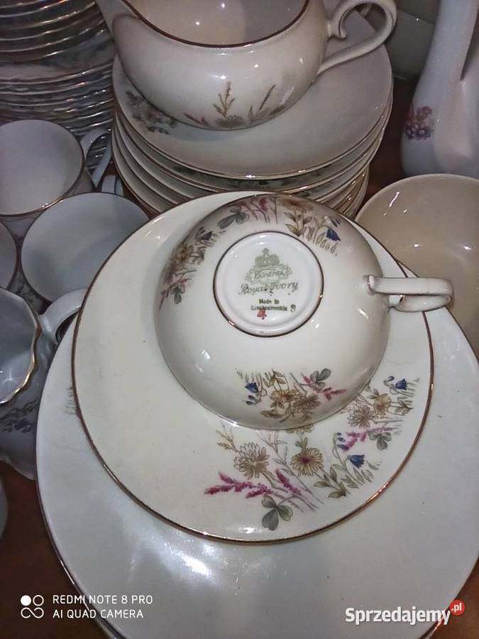 Filiżanka do herbaty z talerzykiem deserowym Gdańsk