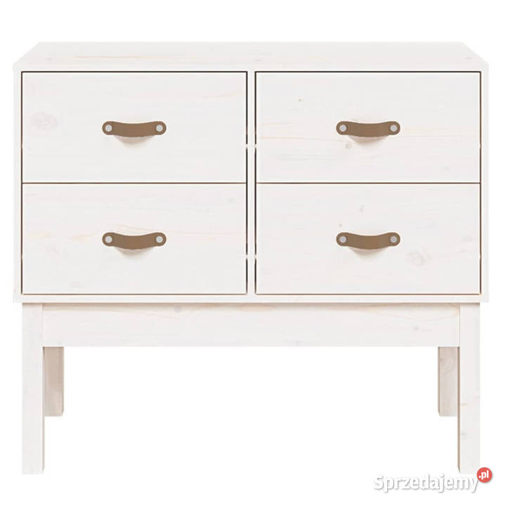 Komoda biały 90x40x78 lite drewno sosnowe Warszawa