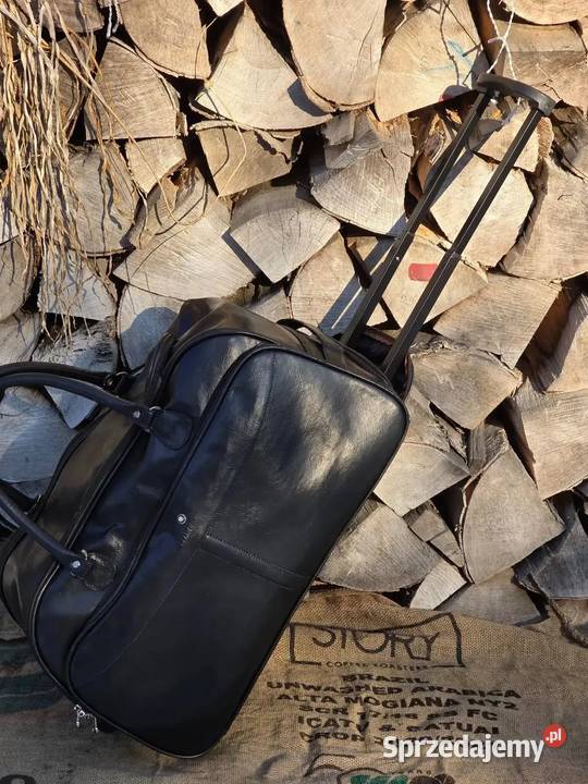 Czarna Torba Podróżna XXL Montblanc Vintage Lata sprzedam