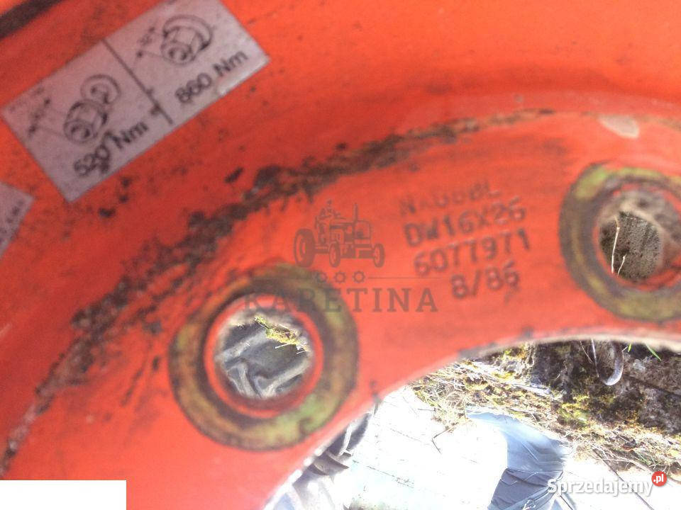 FELGA DW 16x26 OPONA firestone 231 26 Claas wielkopolskie Jastrzębniki
